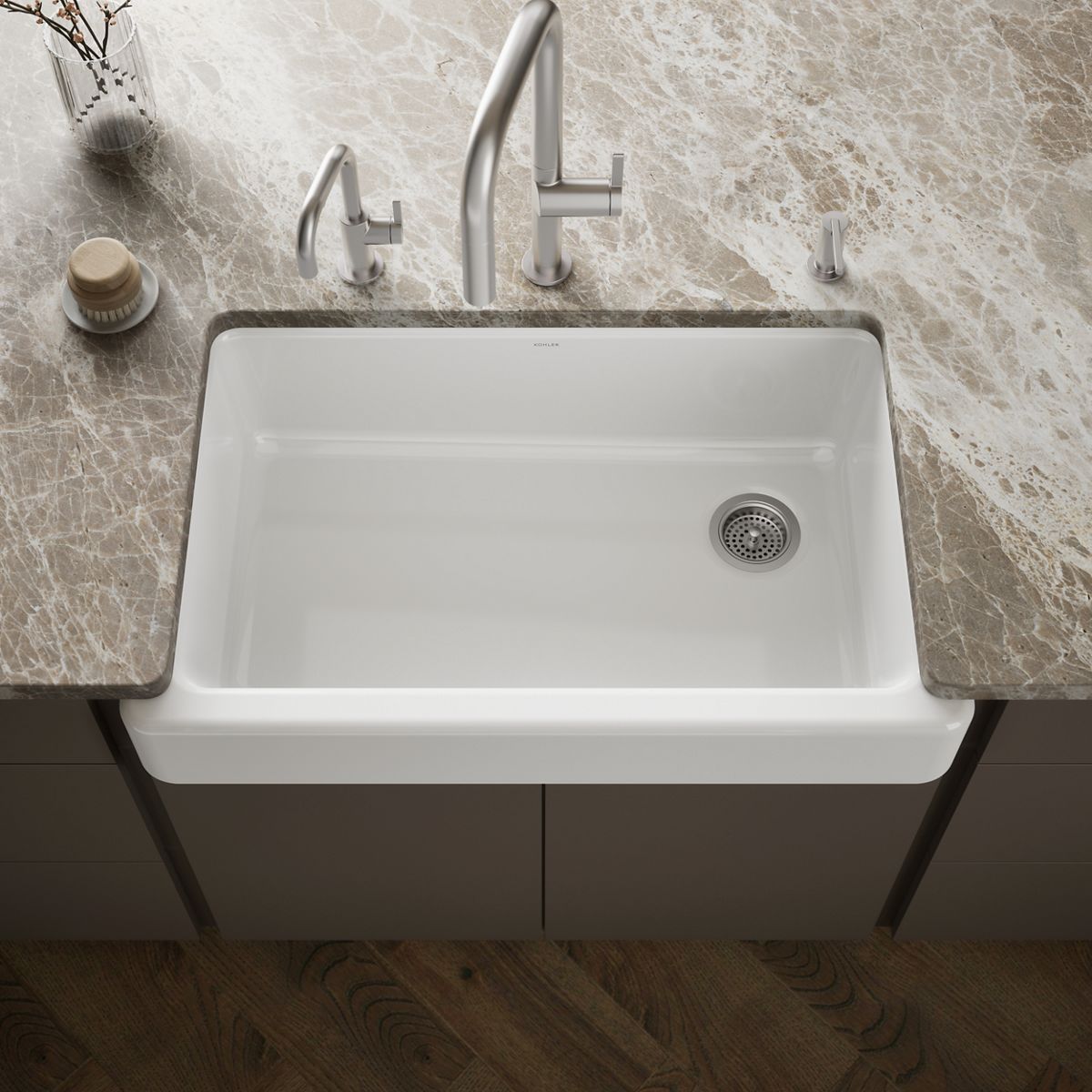 Whitehaven® 35-1/2" undermount single-bowl farmhouse kitchen sink