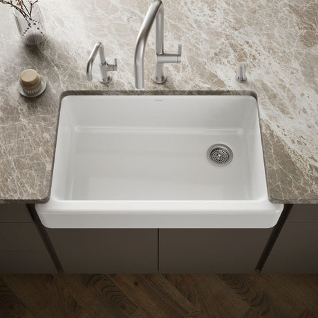 Whitehaven® 35-1/2" undermount single-bowl farmhouse kitchen sink