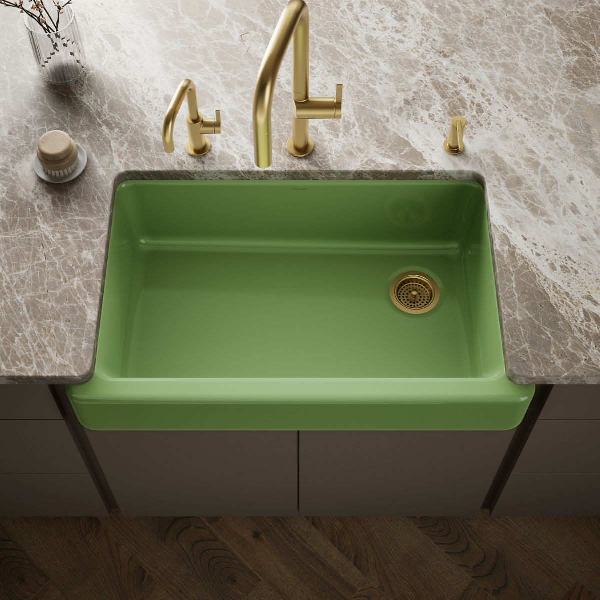 Whitehaven® 35-1/2" undermount single-bowl farmhouse kitchen sink
