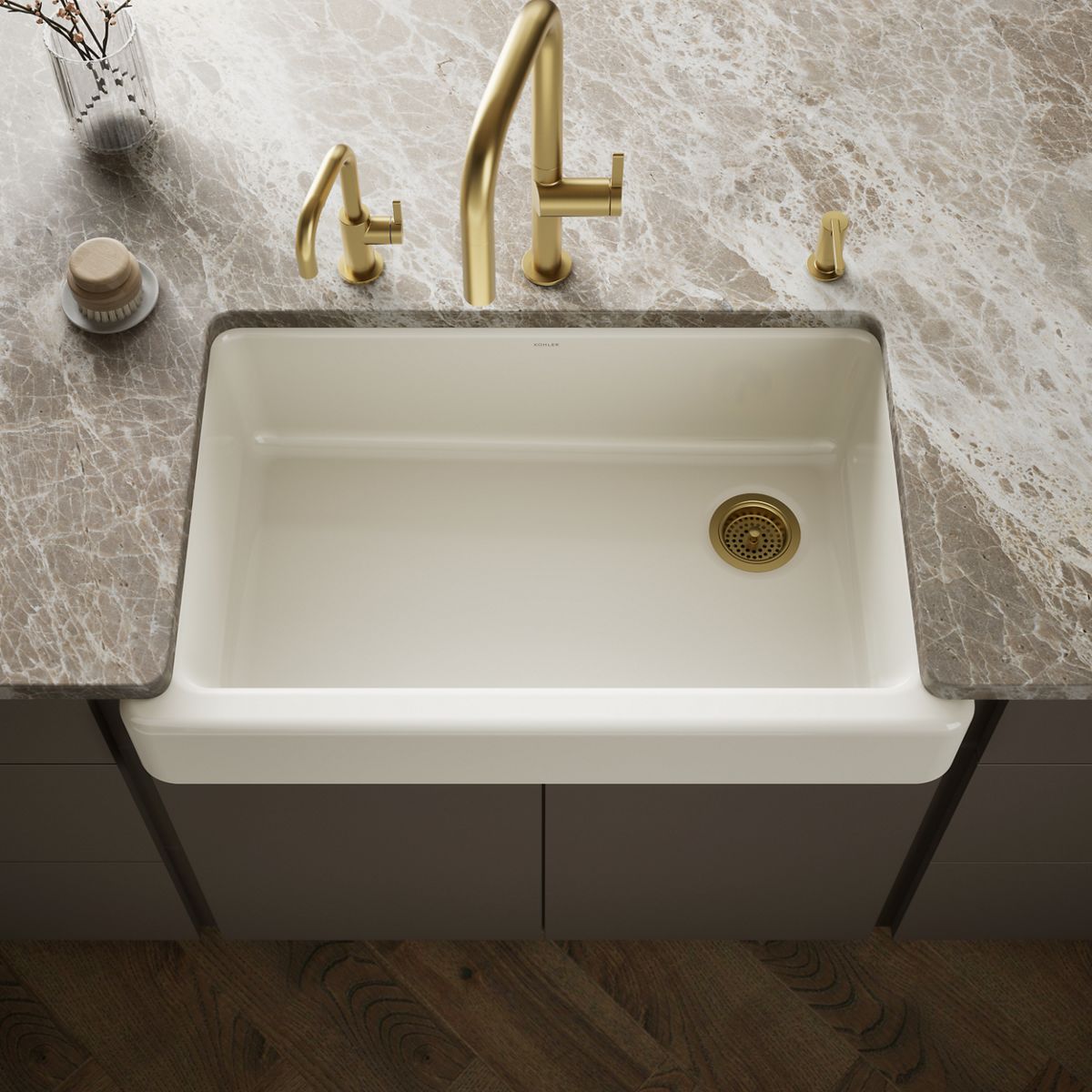 Whitehaven® 35-1/2" undermount single-bowl farmhouse kitchen sink