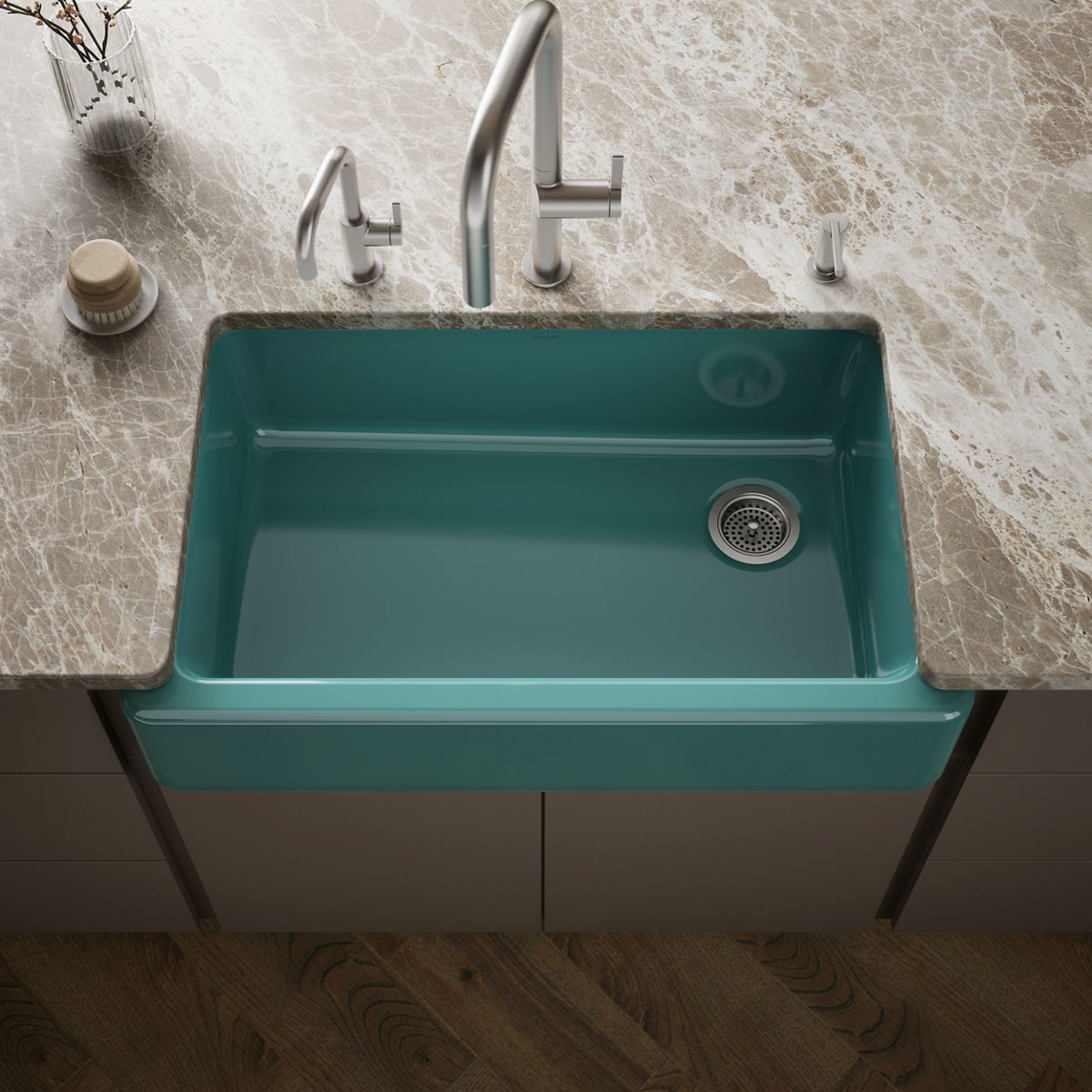 Whitehaven® 35-3/4" undermount single-bowl farmhouse kitchen sink