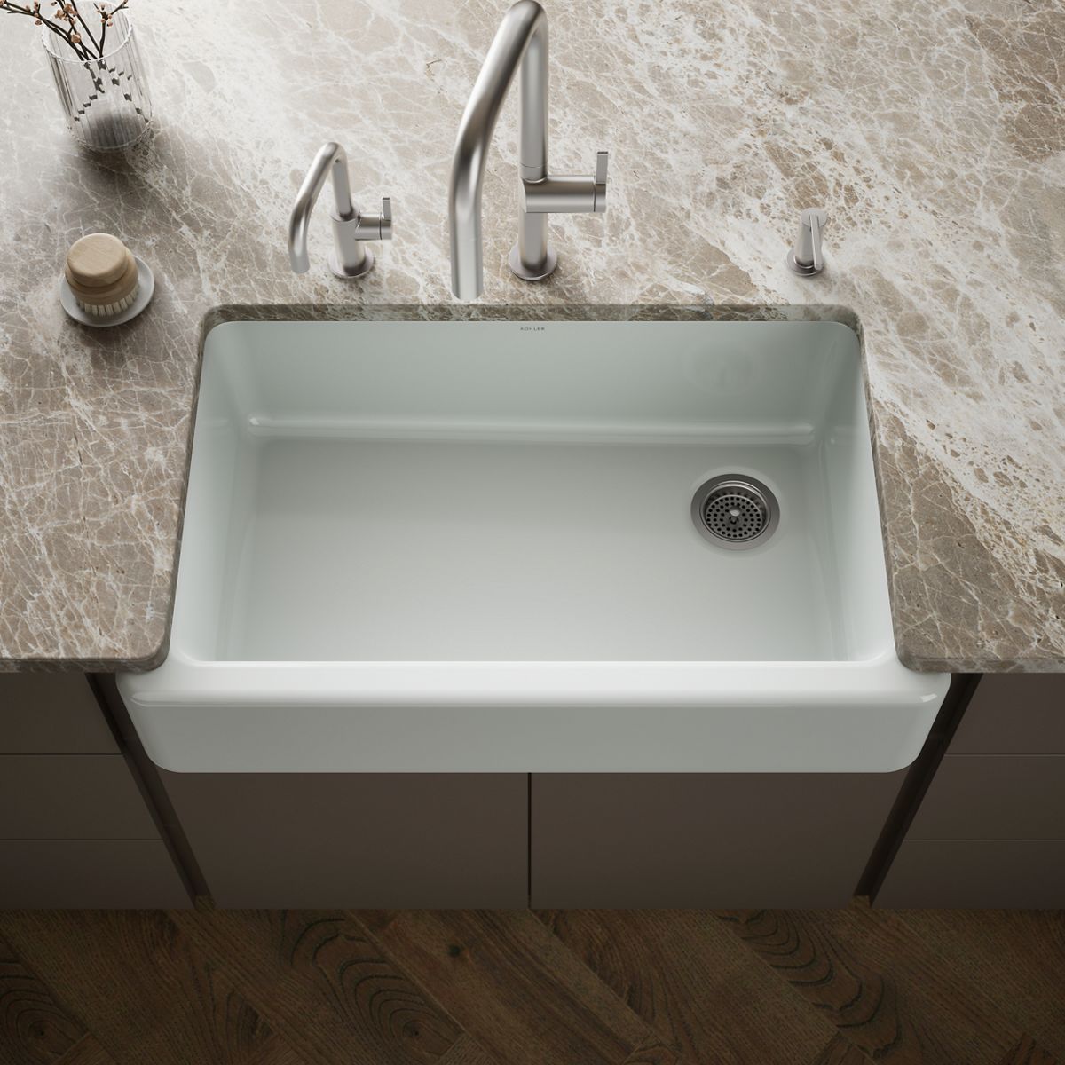 Whitehaven® 35-3/4" undermount single-bowl farmhouse kitchen sink