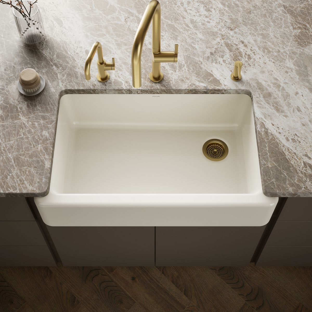 Whitehaven® 35-3/4" undermount single-bowl farmhouse kitchen sink