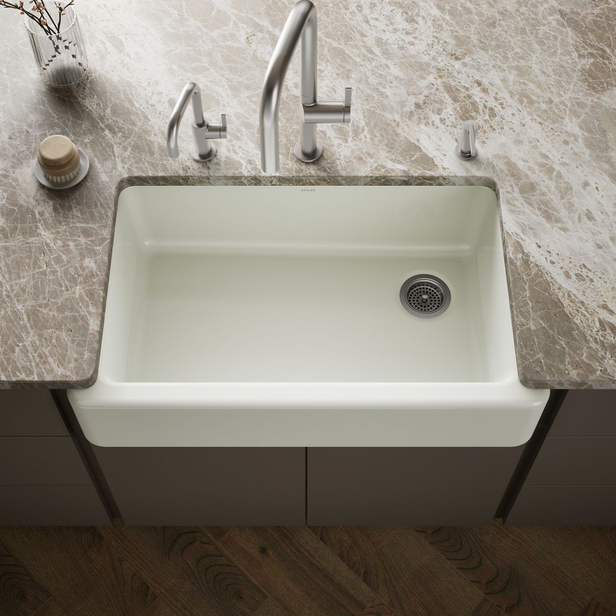 Whitehaven® 35-3/4" undermount single-bowl farmhouse kitchen sink