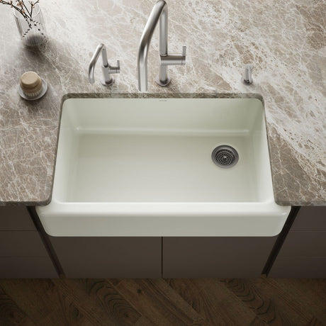 Whitehaven® 35-3/4" undermount single-bowl farmhouse kitchen sink