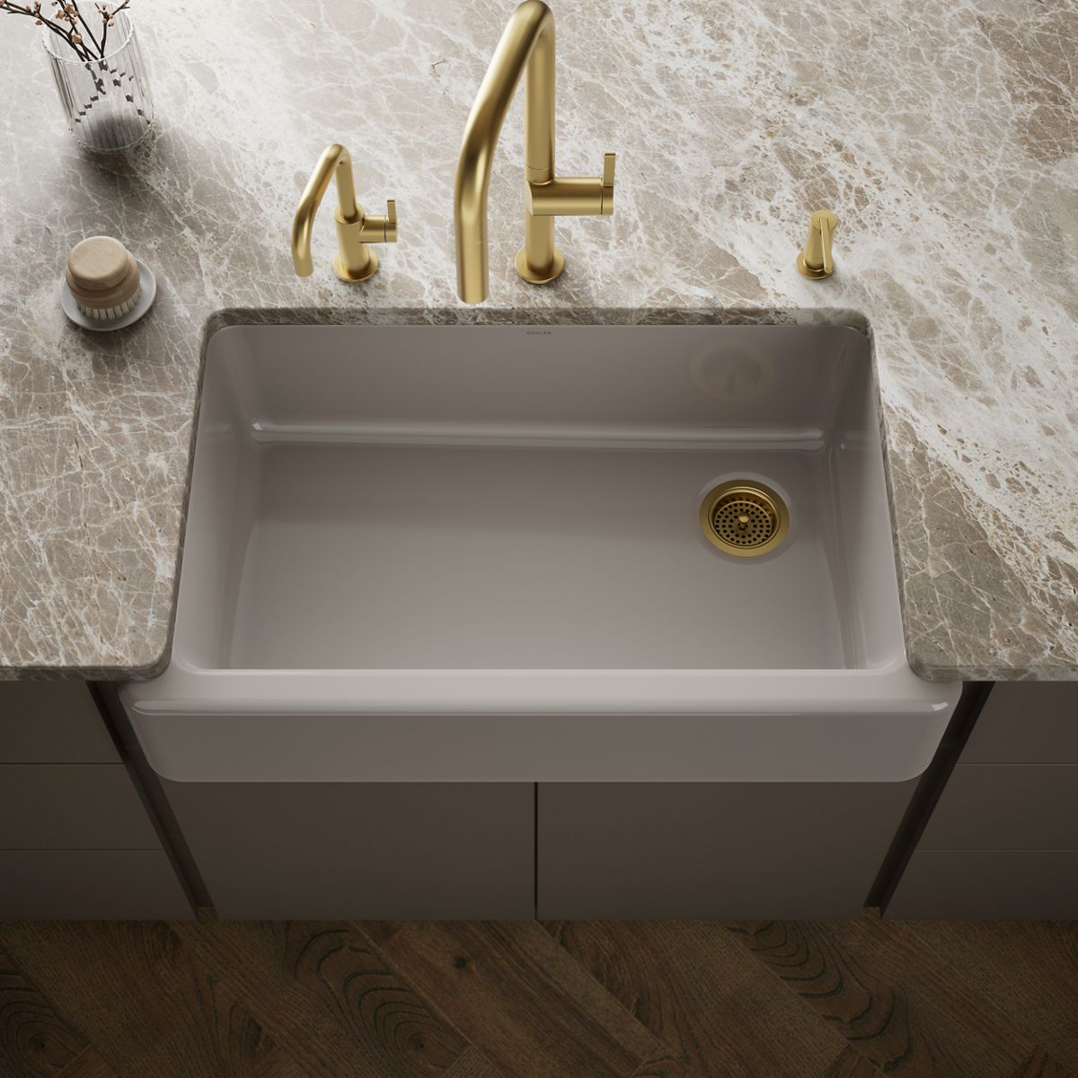 Whitehaven® 35-3/4" undermount single-bowl farmhouse kitchen sink