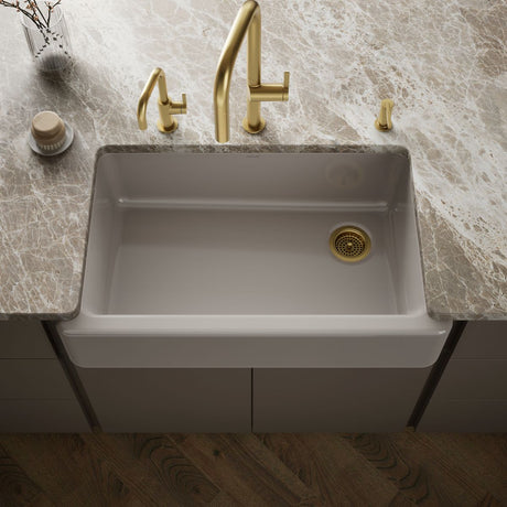 Whitehaven® 35-3/4" undermount single-bowl farmhouse kitchen sink