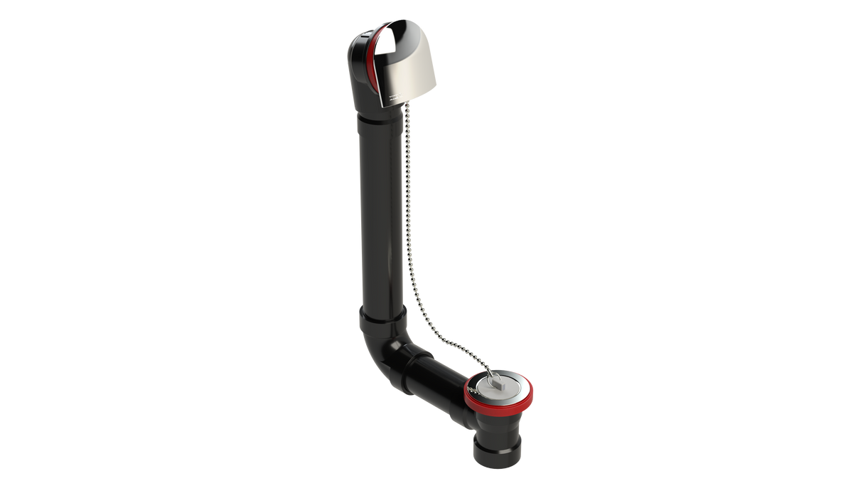 ABS DIRECT DRAIN WASTE & OVERFLOW PLUG & CHAIN (64DCS)
