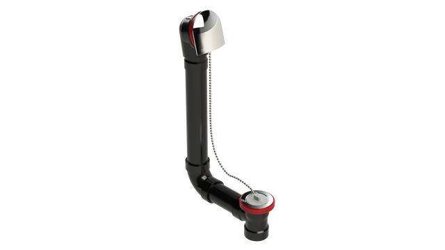 ABS DIRECT DRAIN WASTE & OVERFLOW PLUG & CHAIN (64DCS)