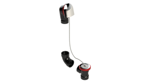 ABS DIRECT DRAIN WASTE & OVERFLOW PLUG & CHAIN KIT (64DCSK)