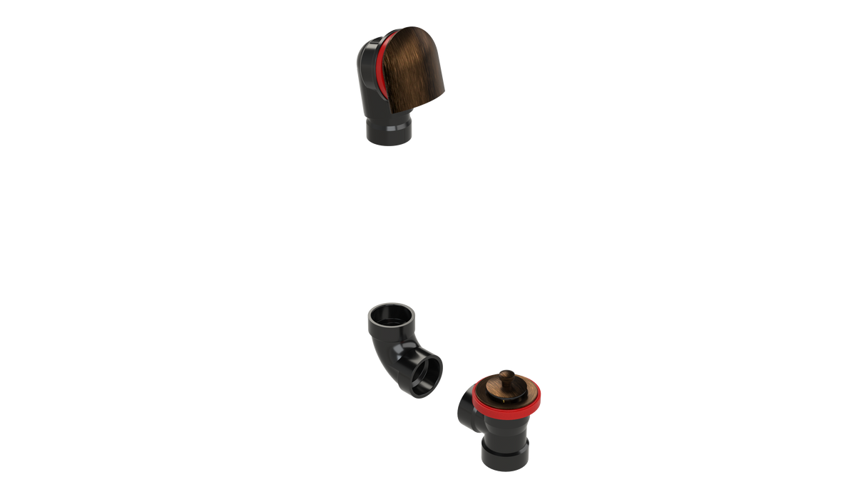 ABS DIRECT DRAIN WASTE & OVERFLOW LIFT & TURN KIT (64DLK)