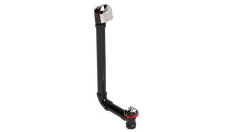 ABS DIRECT DRAIN WASTE & OVERFLOW PUSH-PULL EXTENDED (64DPP-20CP)