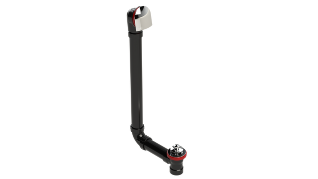 ABS DIRECT DRAIN WASTE & OVERFLOW PUSH-PULL EXTENDED (64DPP-20CP)