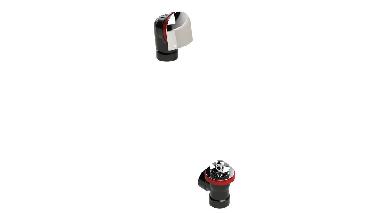 ABS DIRECT DRAIN WASTE & OVERFLOW PUSH-PULL HALF KIT (64DPPHK-CP)