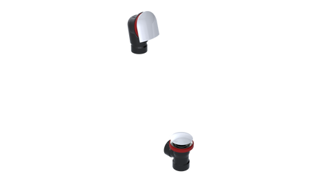 ABS DIRECT DRAIN WASTE & OVERFLOW CLICKER® HALF KIT (64DQHK)