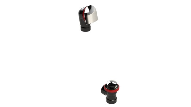 ABS DIRECT DRAIN WASTE & OVERFLOW TIP TOE HALF KIT (64DTIPHK-CP)