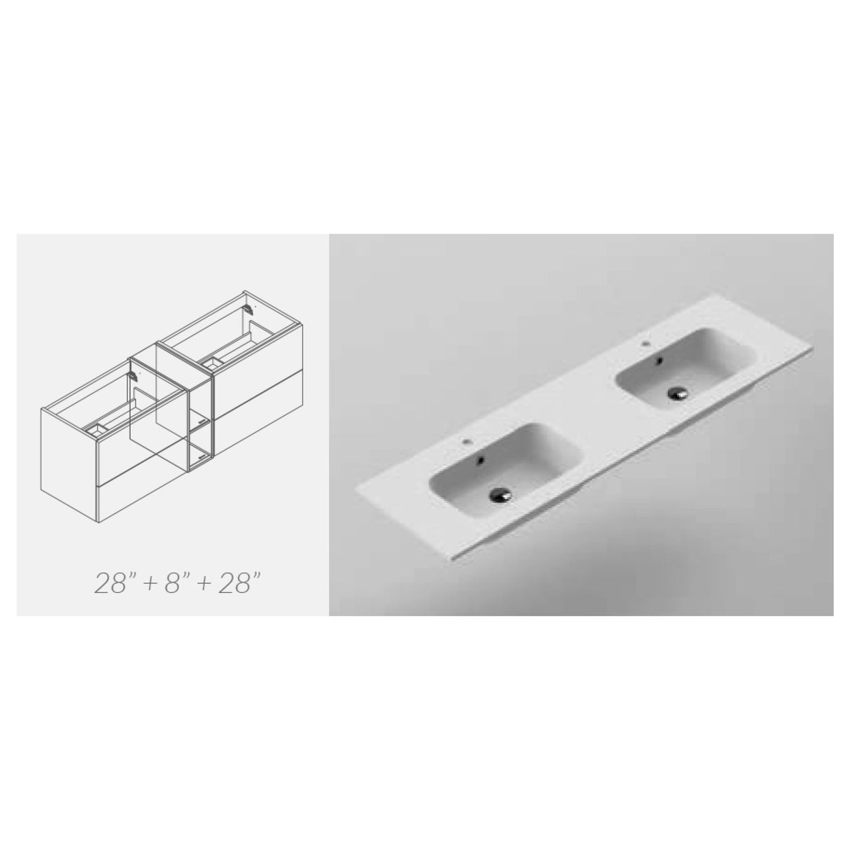 64" MX3 Basin Double