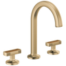 Kintsu Widespread Lavatory Faucet with Arc Spout - Less Handles 1.2 GPM - Luxe Gold