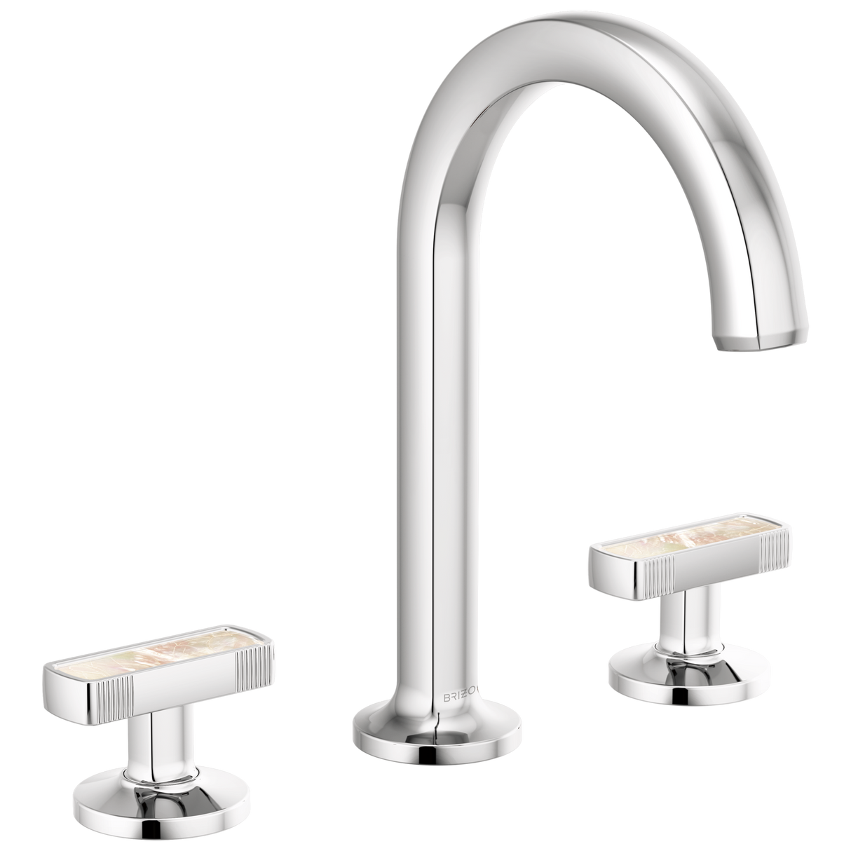 Kintsu Widespread Lavatory Faucet with Arc Spout - Less Handles 1.2 GPM - Chrome