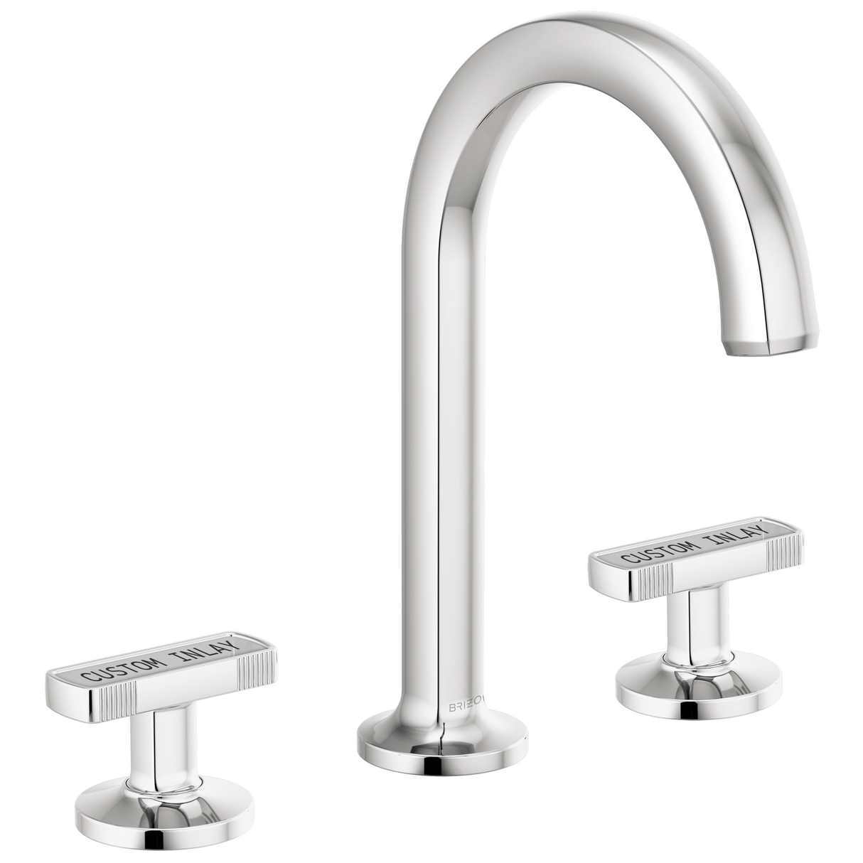 Kintsu Widespread Lavatory Faucet with Arc Spout - Less Handles 1.2 GPM - Chrome