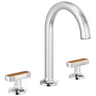 Kintsu Widespread Lavatory Faucet with Arc Spout - Less Handles 1.5 GPM - Chrome