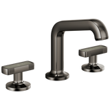Kintsu Widespread Lavatory Faucet with Angled Spout - Less Handles 1.5 GPM - Brilliance Black Onyx