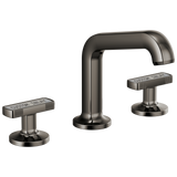 Kintsu Widespread Lavatory Faucet with Angled Spout - Less Handles 1.5 GPM - Brilliance Black Onyx