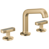 Kintsu Widespread Lavatory Faucet with Arc Spout - Less Handles 1.2 GPM - Luxe Gold