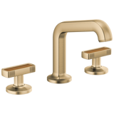 Kintsu Widespread Lavatory Faucet with Angled Spout - Less Handles 1.5 GPM - Luxe Gold