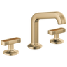 Kintsu Widespread Lavatory Faucet with Angled Spout - Less Handles 1.5 GPM - Luxe Gold