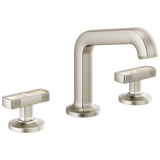 Kintsu Widespread Lavatory Faucet with Angled Spout - Less Handles 1.5 GPM - Luxe Nickel