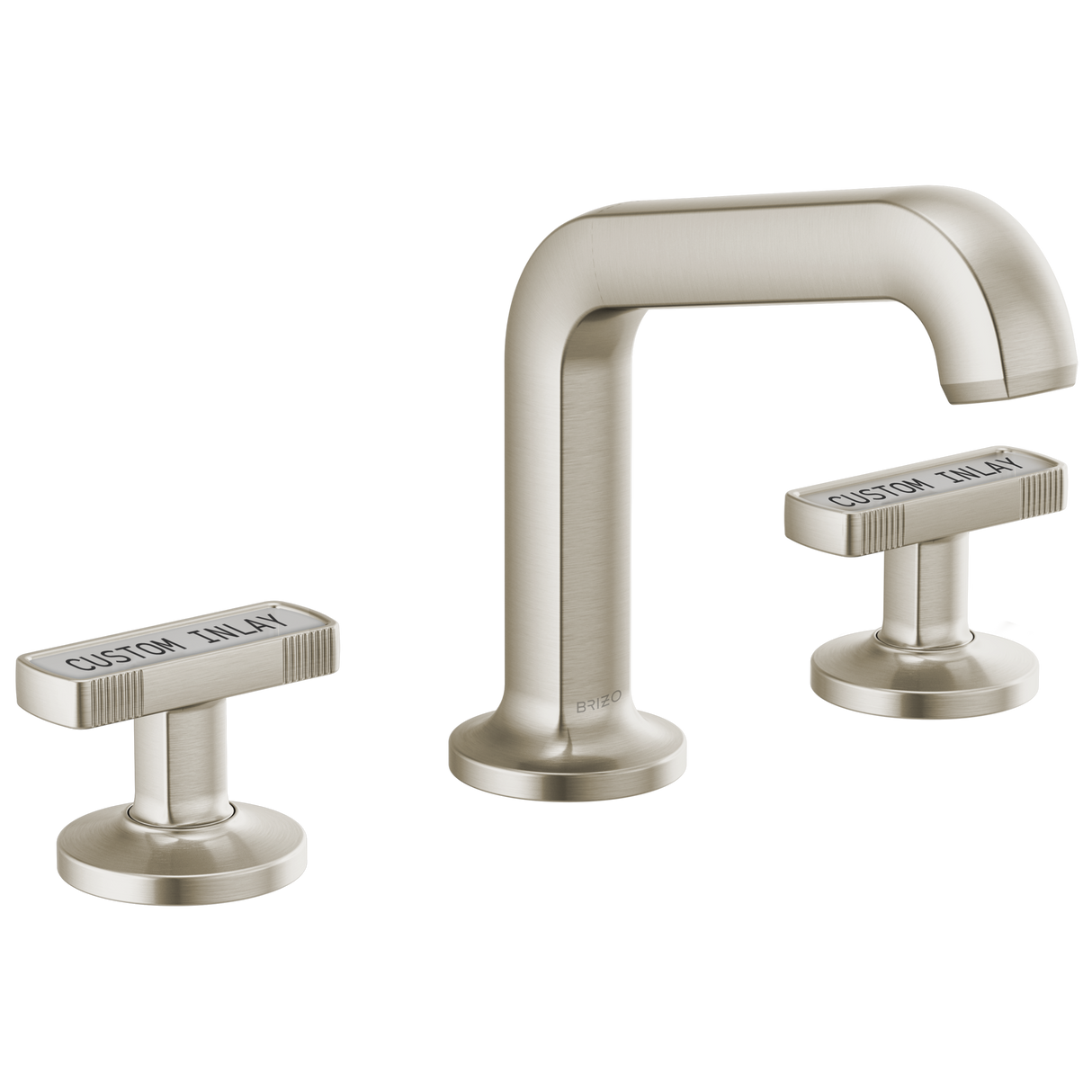 Kintsu Widespread Lavatory Faucet with Angled Spout - Less Handles 1.5 GPM - Luxe Nickel