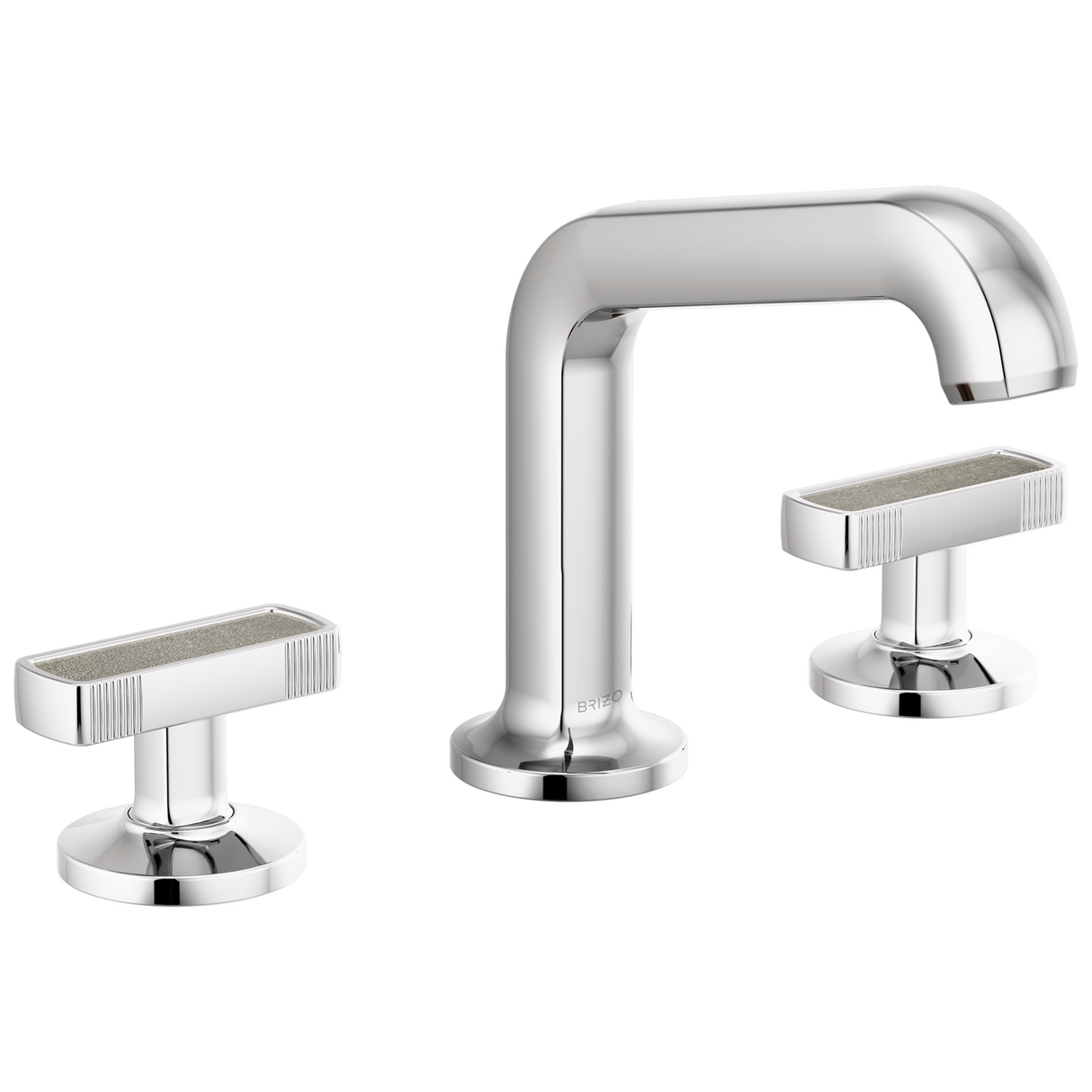 Kintsu Widespread Lavatory Faucet with Arc Spout - Less Handles 1.2 GPM - Chrome
