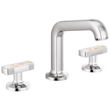 Kintsu Widespread Lavatory Faucet with Arc Spout - Less Handles 1.2 GPM - Chrome