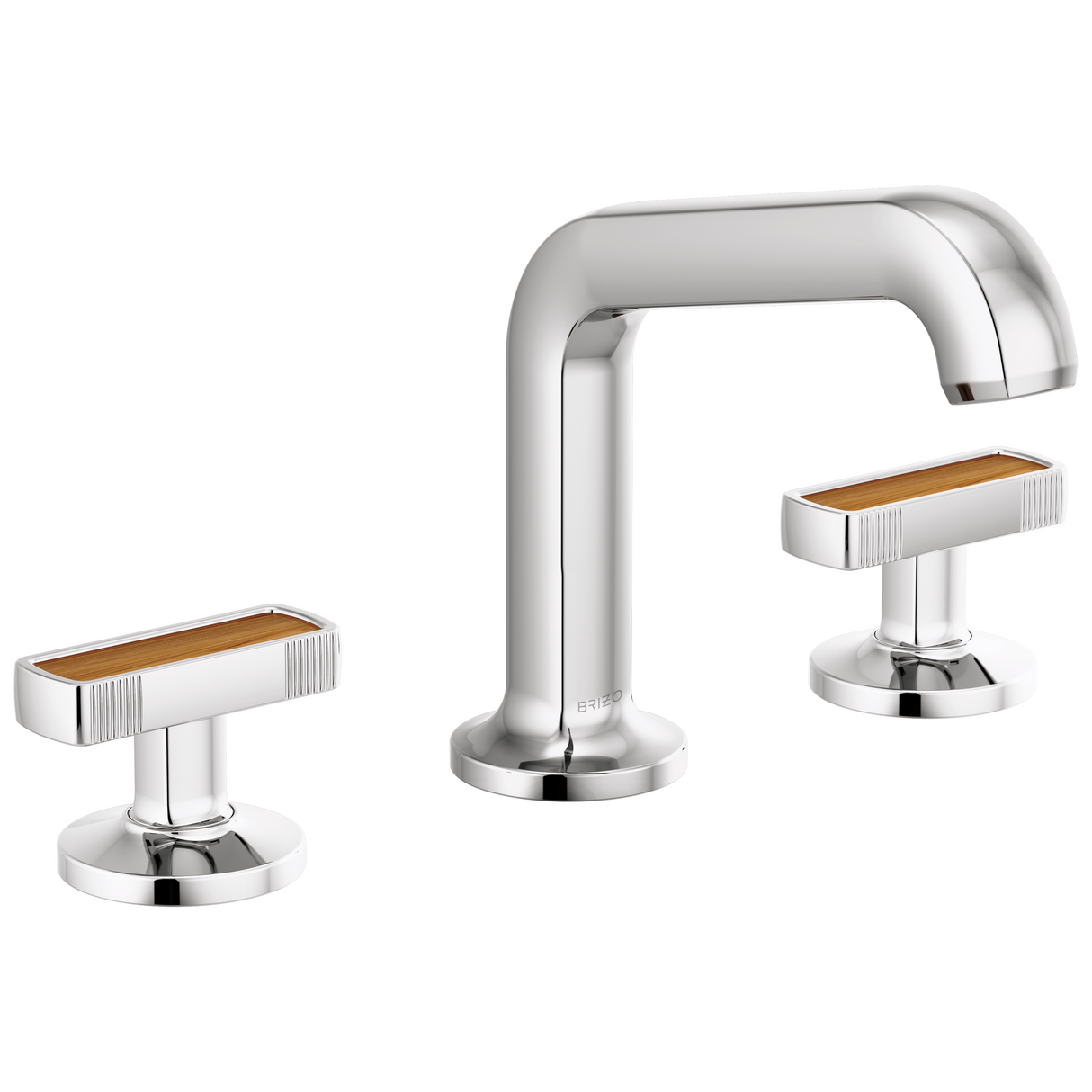 Kintsu Widespread Lavatory Faucet with Arc Spout - Less Handles 1.2 GPM - Chrome