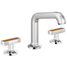 Kintsu Widespread Lavatory Faucet with Angled Spout - Less Handles 1.5 GPM - Chrome