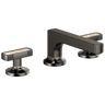 Kintsu Widespread Lavatory Faucet with Low Spout - Less Handles 1.2 GPM - Brilliance Black Onyx