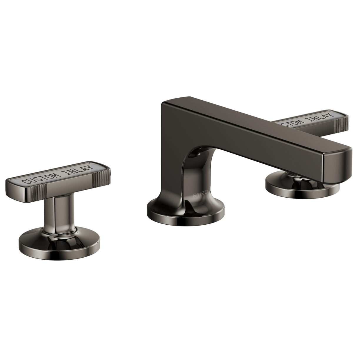 Kintsu Widespread Lavatory Faucet with Low Spout - Less Handles 1.5 GPM - Brilliance Black Onyx