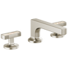 Kintsu Widespread Lavatory Faucet with Low Spout - Less Handles 1.5 GPM - Luxe Nickel