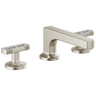 Kintsu Widespread Lavatory Faucet with Low Spout - Less Handles 1.5 GPM - Luxe Nickel
