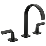 Allaria Widespread Lavatory Faucet with Arc Spout - Less Handles