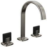 Allaria Widespread Lavatory Faucet with Arc Spout - Less Handles