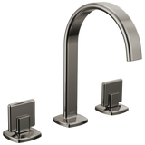 Allaria Widespread Lavatory Faucet with Arc Spout - Less Handles