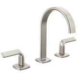Allaria Widespread Lavatory Faucet with Arc Spout - Less Handles