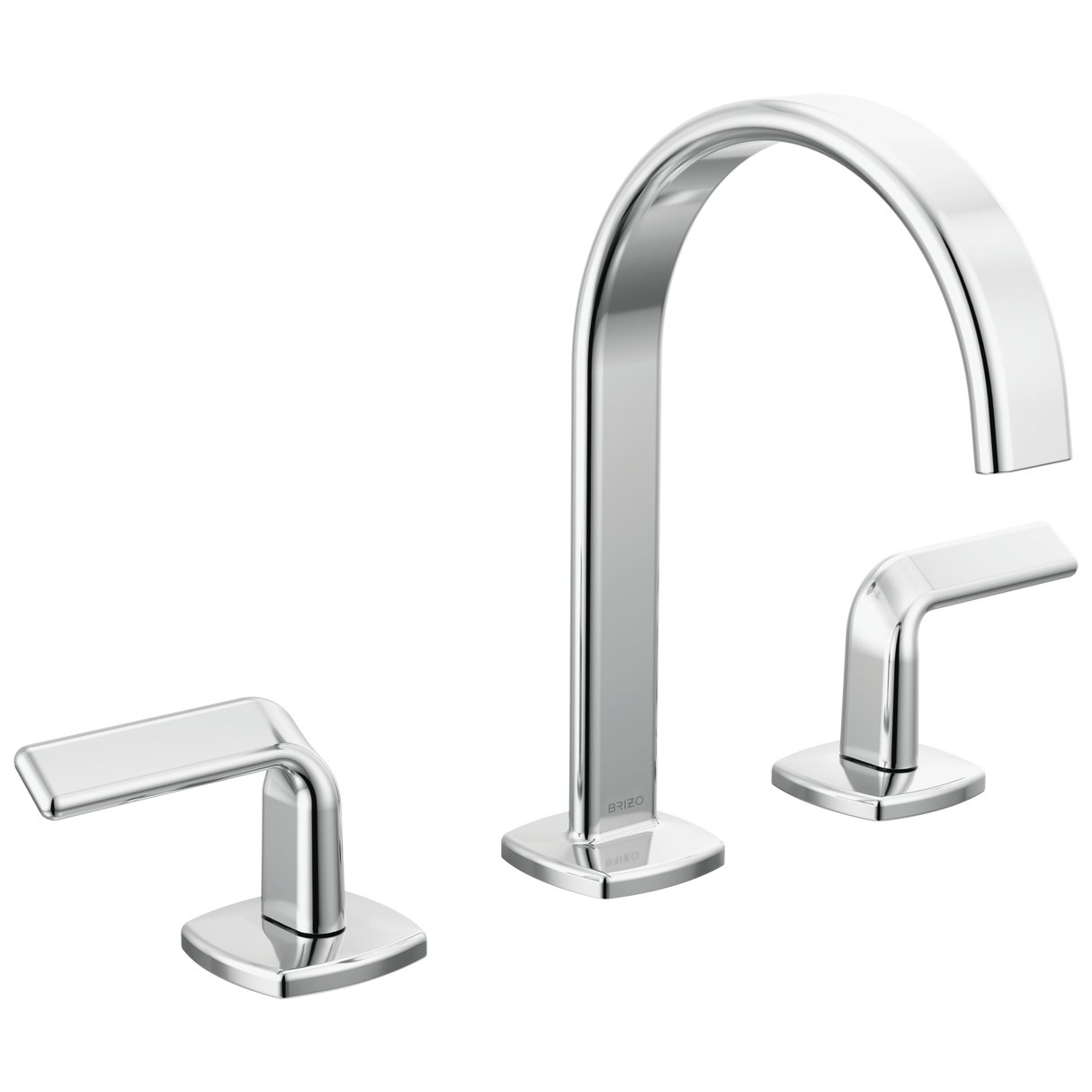Allaria Widespread Lavatory Faucet with Arc Spout - Less Handles