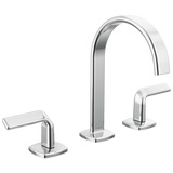 Allaria Widespread Lavatory Faucet with Arc Spout - Less Handles