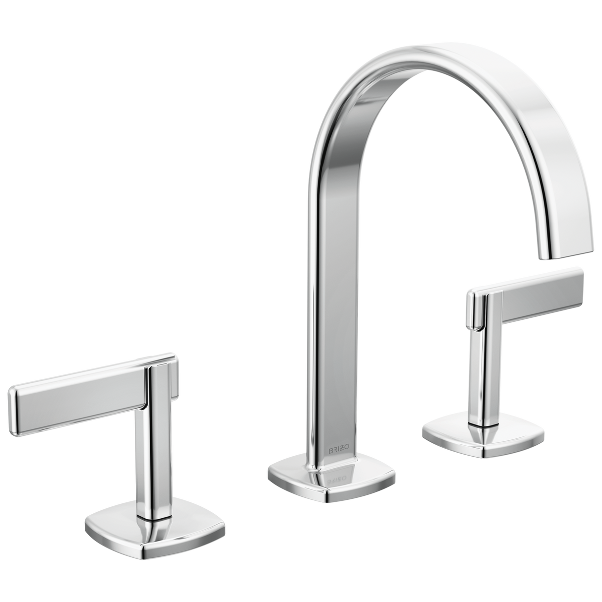Allaria Widespread Lavatory Faucet with Arc Spout - Less Handles