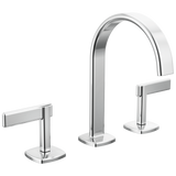 Allaria Widespread Lavatory Faucet with Arc Spout - Less Handles