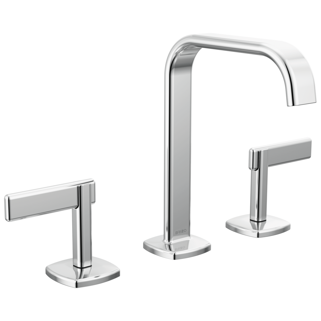 Allaria Widespread Lavatory Faucet with Square Spout - Less Handles