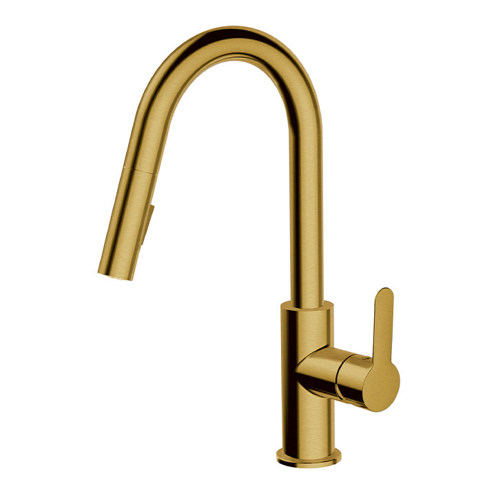 Barley pull-down dual stream mode kitchen faucet